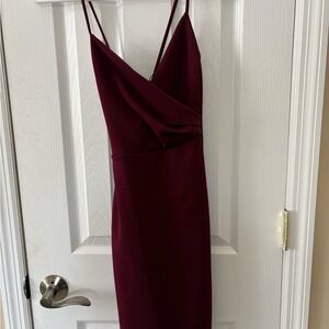 Windsor Strapless Burgundy Dress